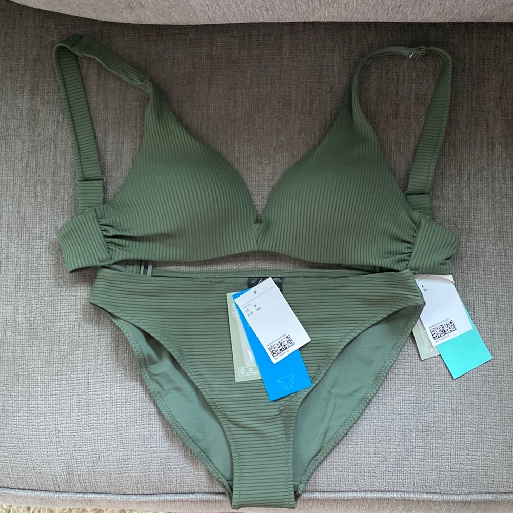 H&M Ribbed Bikini New with Tags